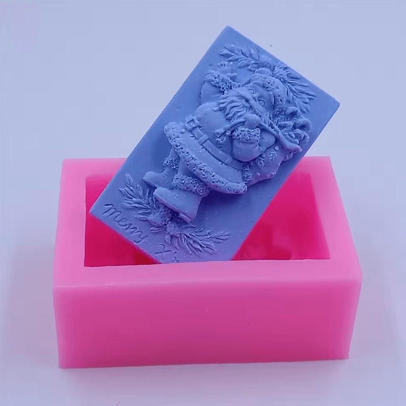 Santa Claus Silicone Mold For Soap Candle Chocolate And Festive DIY Crafts 1