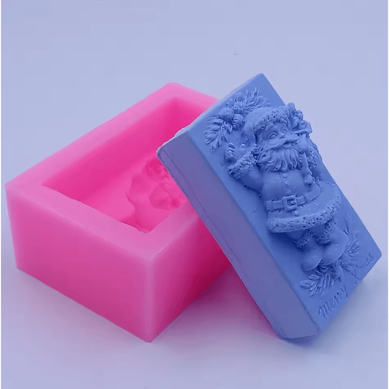 Santa Claus Silicone Mold For Soap Candle Chocolate And Festive DIY Crafts 2