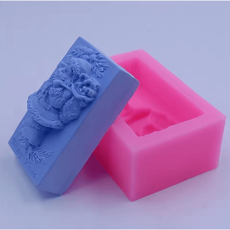 Santa Claus Silicone Mold For Soap Candle Chocolate And Festive DIY Crafts 3