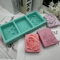 3 Cavities Flower Soap Molds Handmade Silicone Mold For Natural Soap Making 0