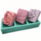 3 Cavities Flower Soap Molds Handmade Silicone Mold For Natural Soap Making 3