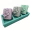 3 Cavities Flower Soap Molds Handmade Silicone Mold For Natural Soap Making 5