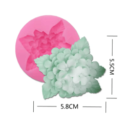 hydrangea flower silicone soap molds for soap making handmade resin form mould fondant cake decorating tools diy wedding