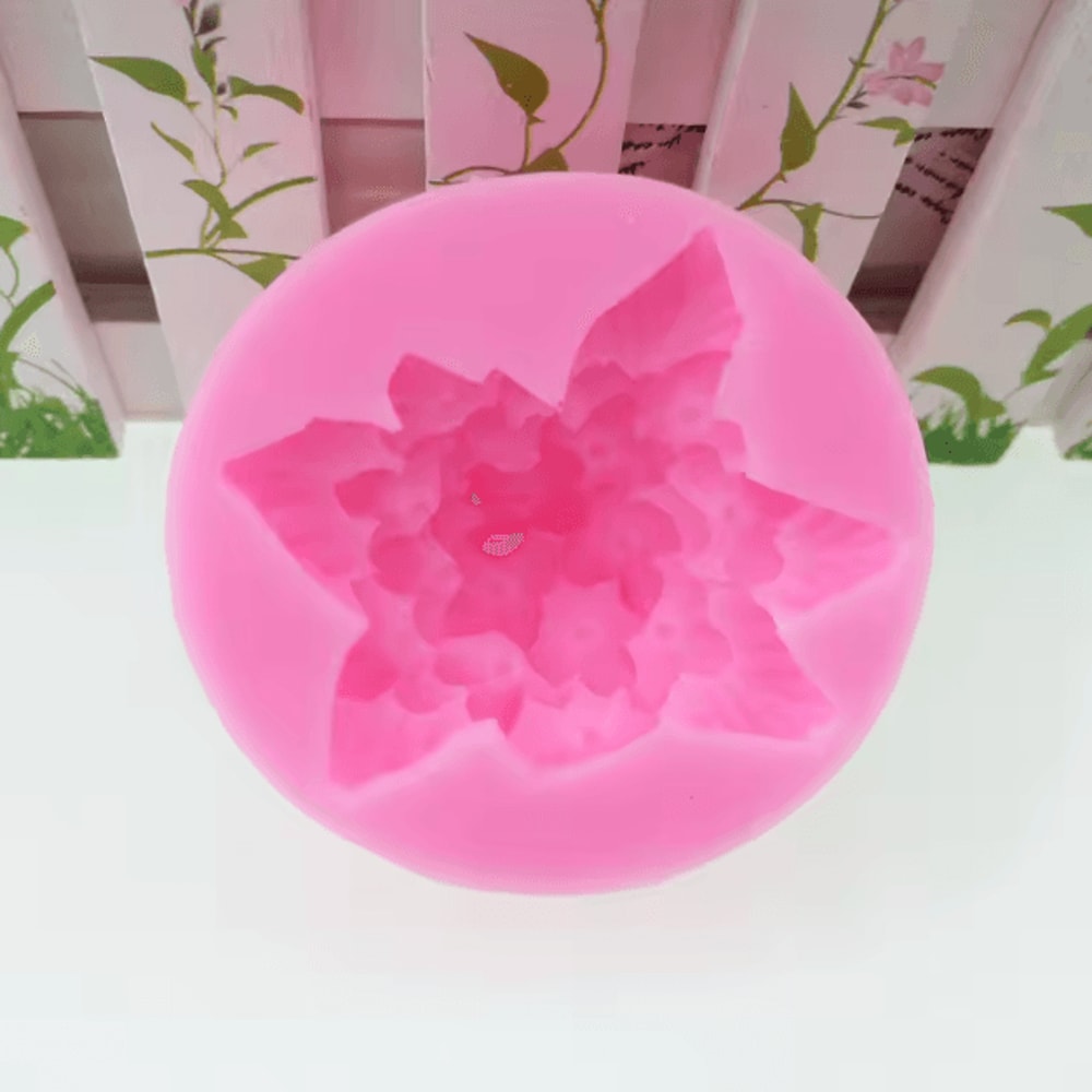 Hydrangea Flower Silicone Soap Molds For Soap Making Handmade Resin Form Mould Fondant Cake Decorat 2