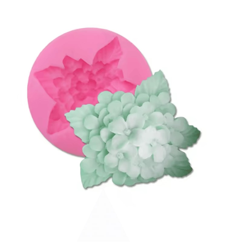 Hydrangea Flower Silicone Soap Molds For Soap Making Handmade Resin Form Mould Fondant Cake Decorat 3