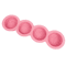 3D Handmade Silicone Soap Molds 4 Flower Types Bar Making Mould Tools Handmade DIY Circular Shape S 4
