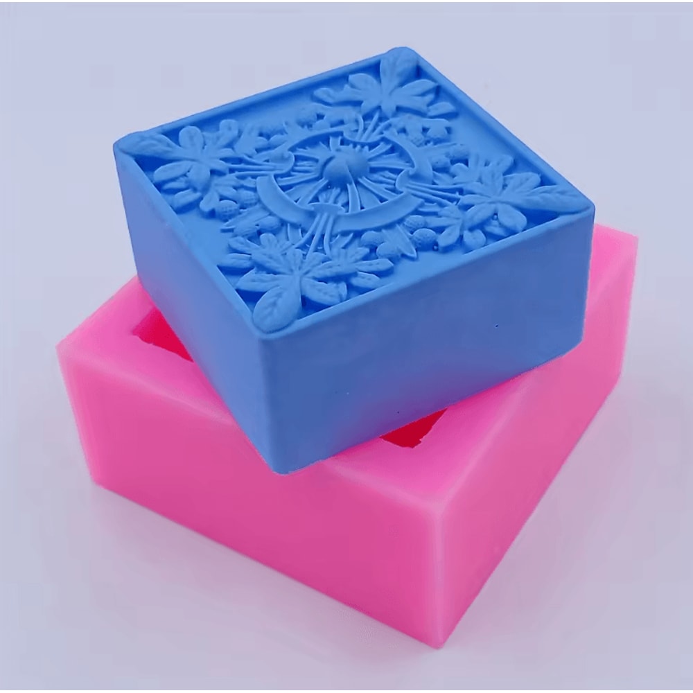 Classic Flower Silicone Soap Mold For Handmade Soap Candle And DIY Craft Creations 3