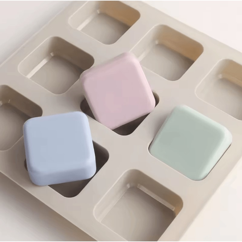 9 Cavity Round Silicone Mold For Soap Candle And DIY Craft Creations 1