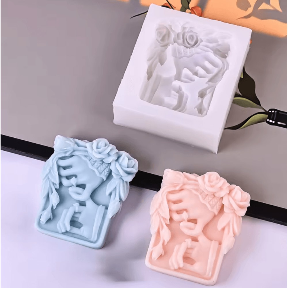 Romantic Rose Flower Silicone Mold For Soap Candle Chocolate And DIY Crafts 3