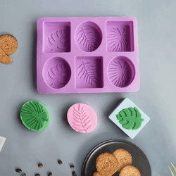 oval square leaf silicone soap mold for handmade soap candle and diy crafts