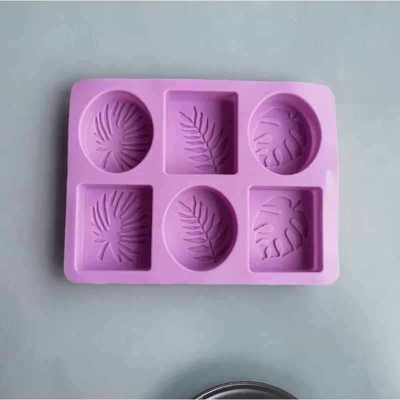 Oval Square Leaf Silicone Soap Mold For Handmade Soap Candle And DIY Crafts 1