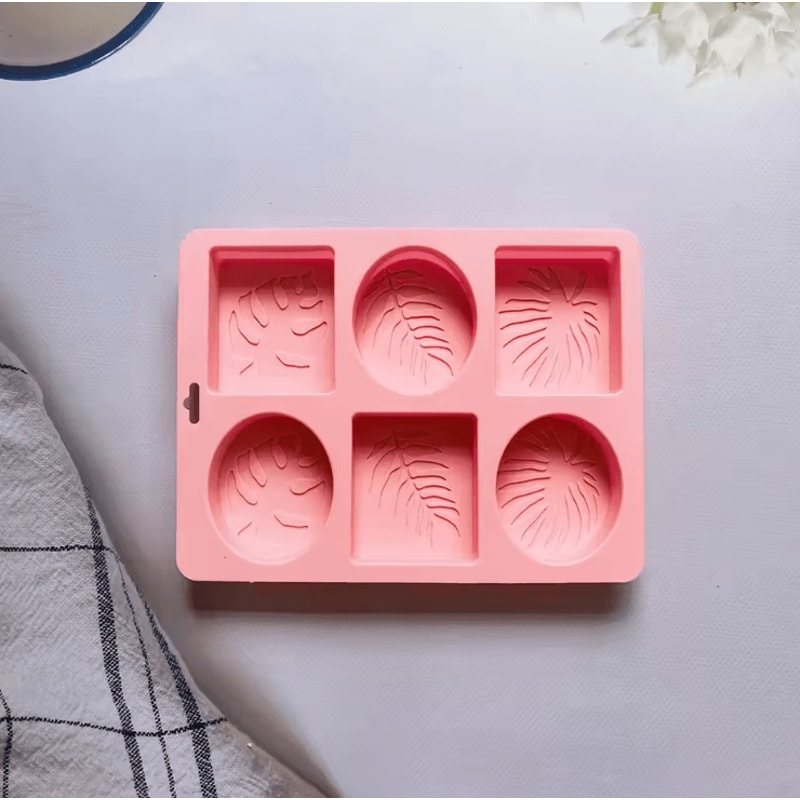 Oval Square Leaf Silicone Soap Mold For Handmade Soap Candle And DIY Crafts 3
