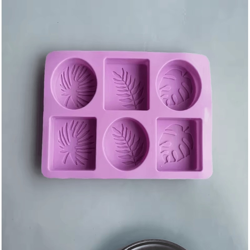 Oval Square Leaf Silicone Soap Mold For Handmade Soap Candle And DIY Crafts 4