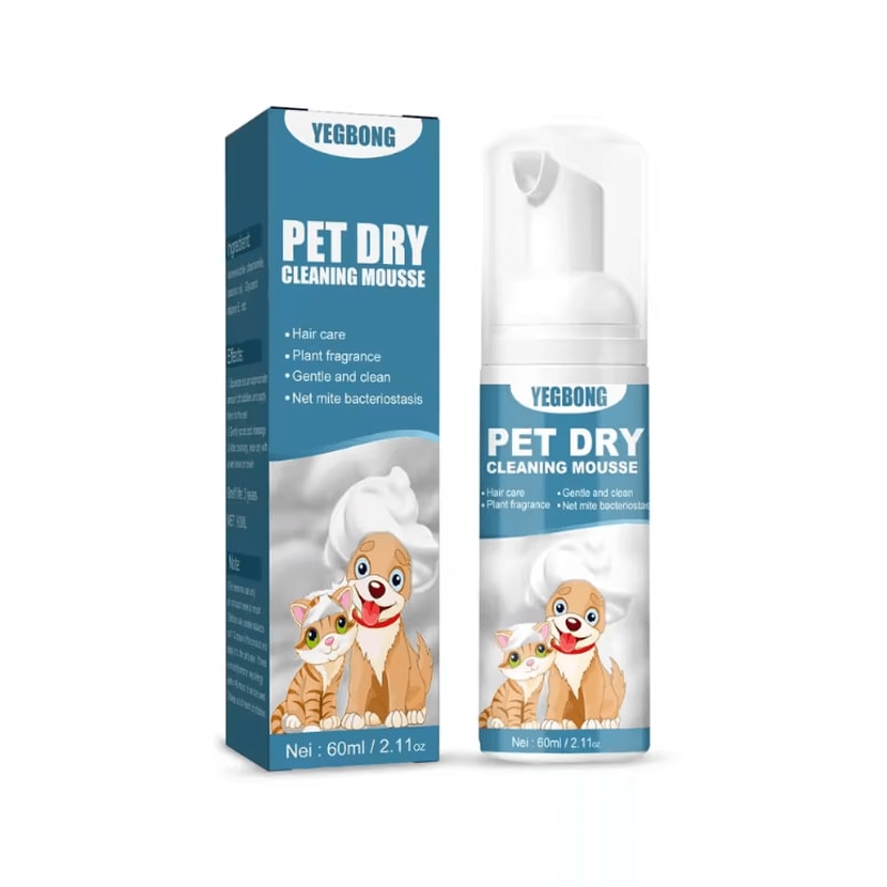 Waterless Pet Dry Shampoo Foam For Dogs And Cats Odor Control And Gentle Cleaning 1