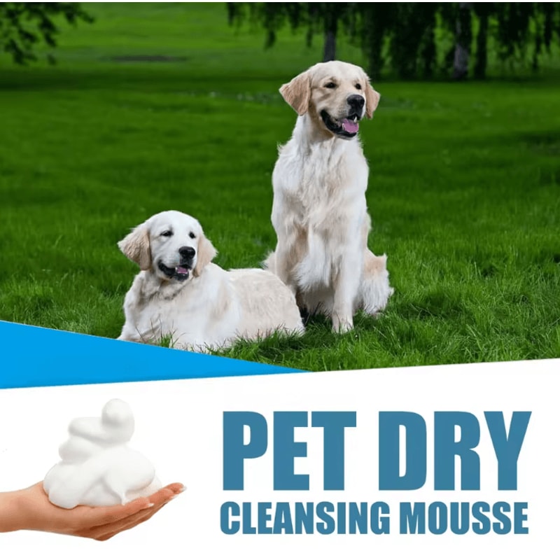 Waterless Pet Dry Shampoo Foam For Dogs And Cats Odor Control And Gentle Cleaning 4