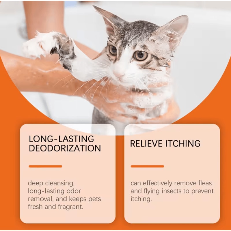 Waterless Pet Shampoo Foam For Dogs And Cats Gentle Odor Control And Easy Cleaning 2