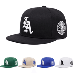 los ange earth embroidered cotton baseball cap for casual streetwear and sun protection