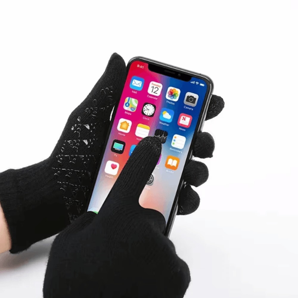 Windproof Winter Hat Scarf And Gloves Set With Cashmere Lining For Full Cold Protection 1