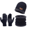 Windproof Winter Hat Scarf And Gloves Set With Cashmere Lining For Full Cold Protection 5