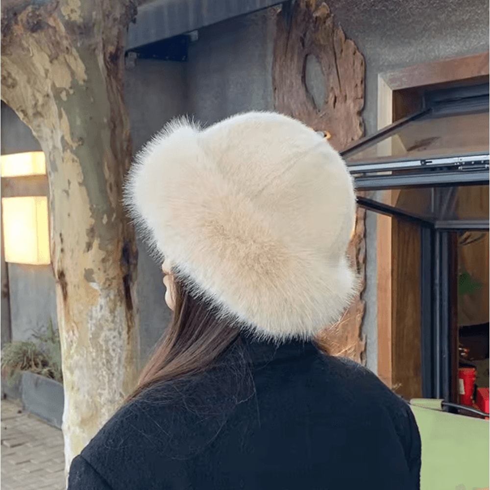 Fluffy Plush Fur Winter Hat With Ear Protection For Warm Outdoor Style 1
