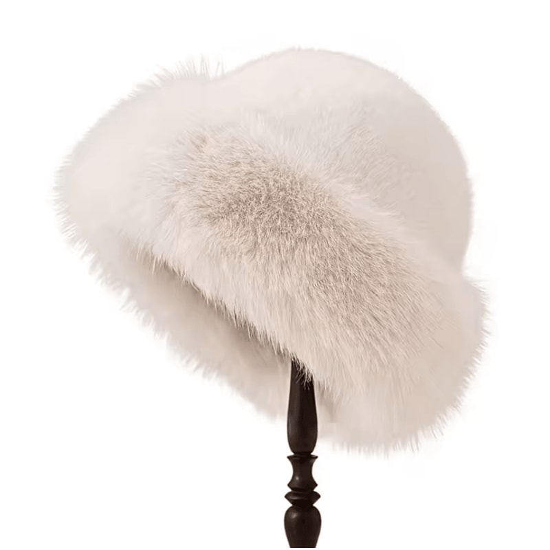 Fluffy Plush Fur Winter Hat With Ear Protection For Warm Outdoor Style 2