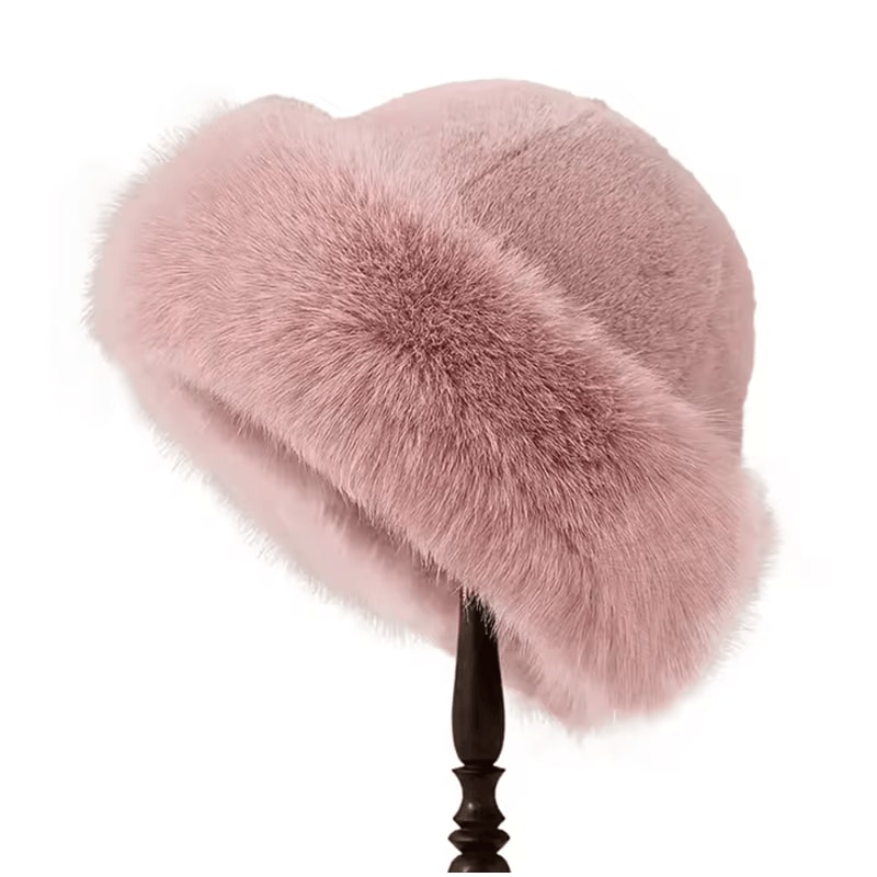 Fluffy Plush Fur Winter Hat With Ear Protection For Warm Outdoor Style 5