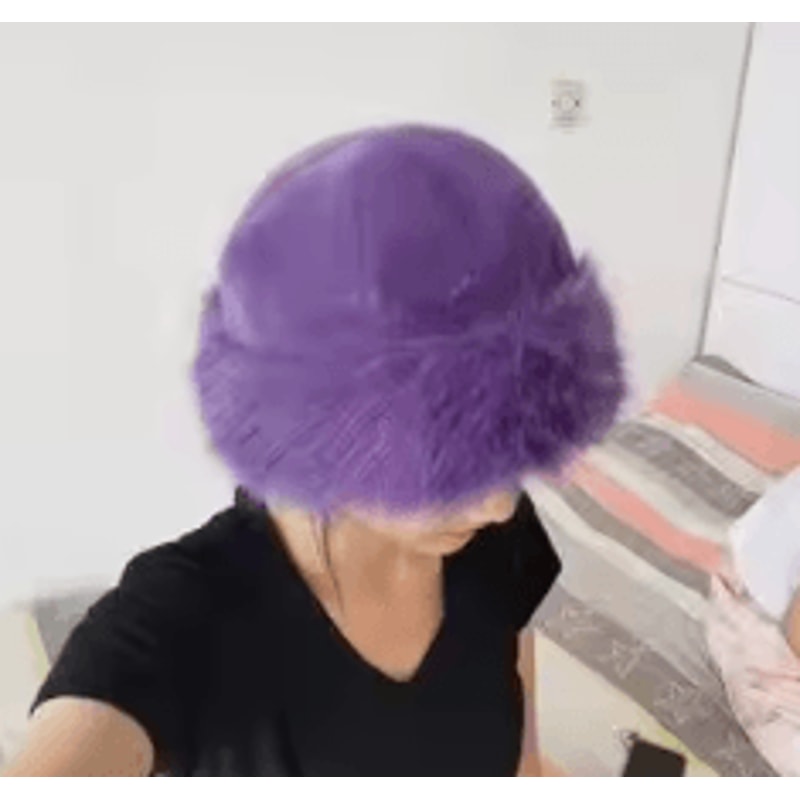 Fluffy Plush Fur Winter Hat With Ear Protection For Warm Outdoor Style 6