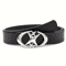 Oval Cross Metal Buckle Belt For Minimalist Streetwear And Everyday Style 0