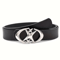 Oval Cross Metal Buckle Belt For Minimalist Streetwear And Everyday Style 0