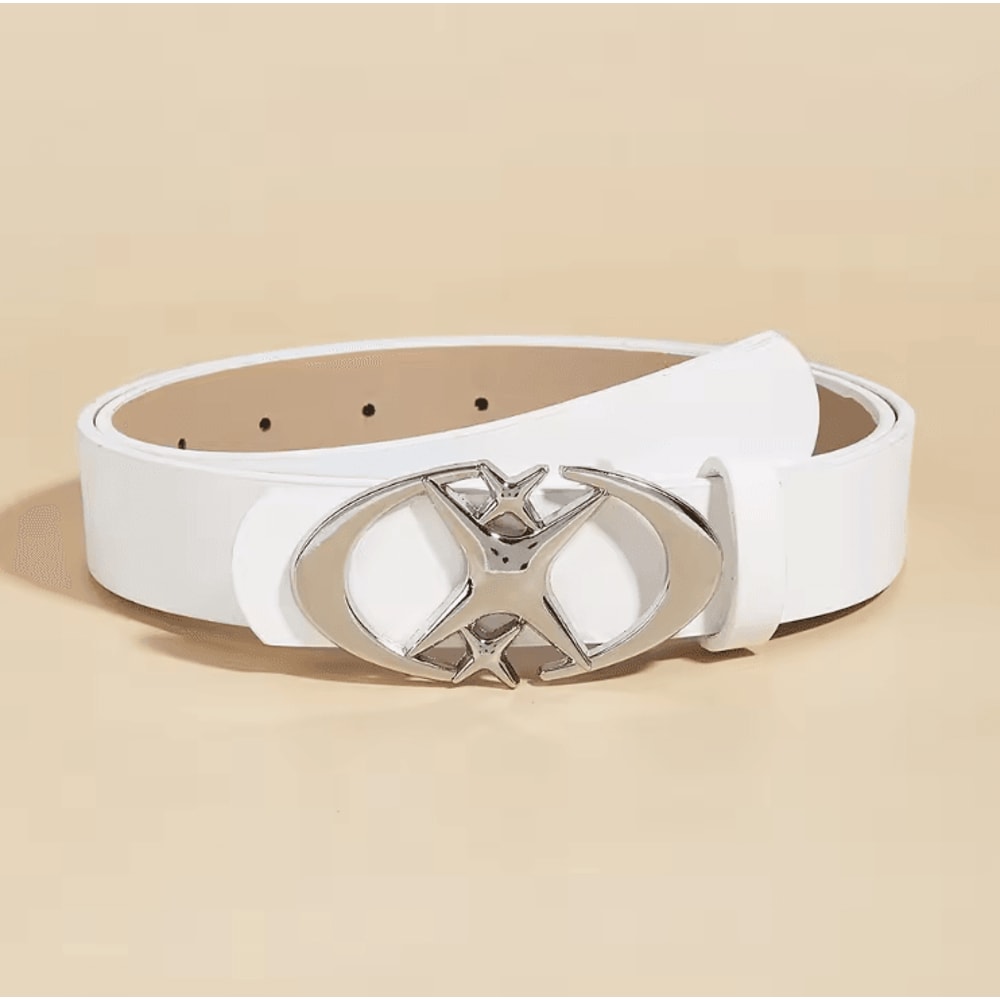 Oval Cross Metal Buckle Belt For Minimalist Streetwear And Everyday Style 4