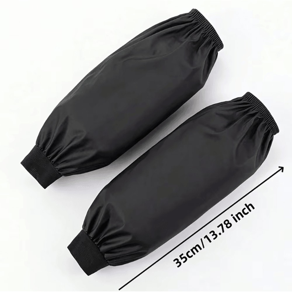 Heavy Duty Waterproof Faux Leather Arm Sleeves For Kitchen And Industrial Protection 1