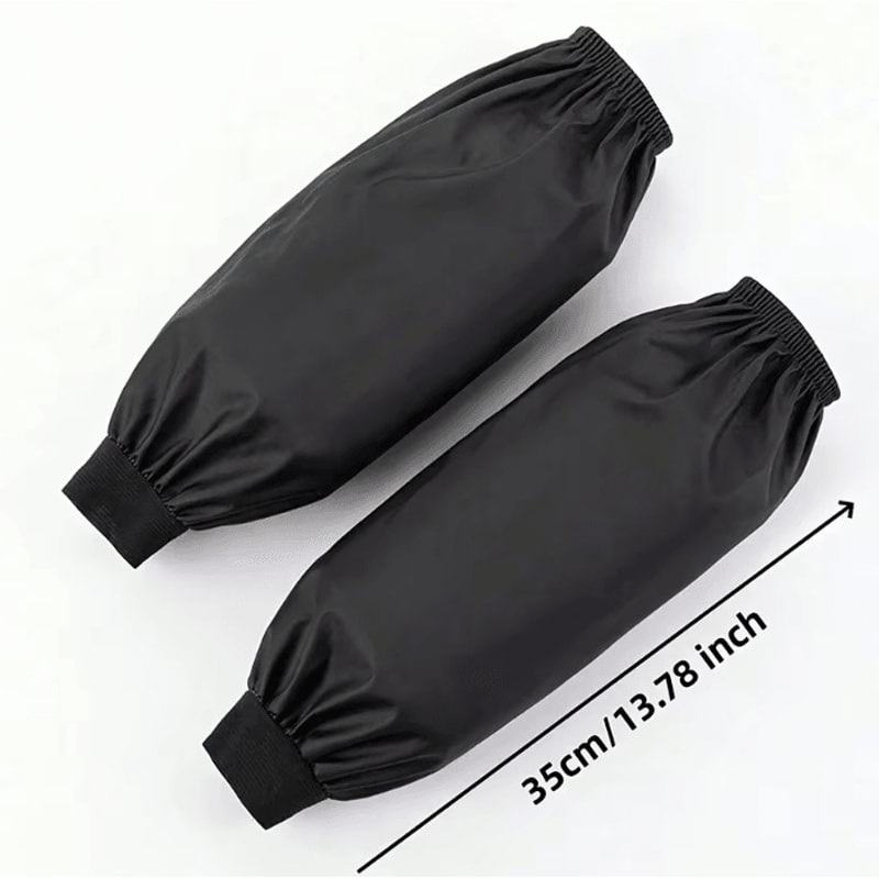 Heavy Duty Waterproof Faux Leather Arm Sleeves For Kitchen And Industrial Protection 1