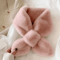 Faux Rabbit Fur Collar Scarf For Women Soft Plush Cross Neck Warmer 5