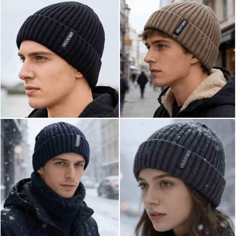 Stay Warm Comfortable And Effortlessly Stylish During Cold Days This Plush Fur Lined Beanie Is Desi 1