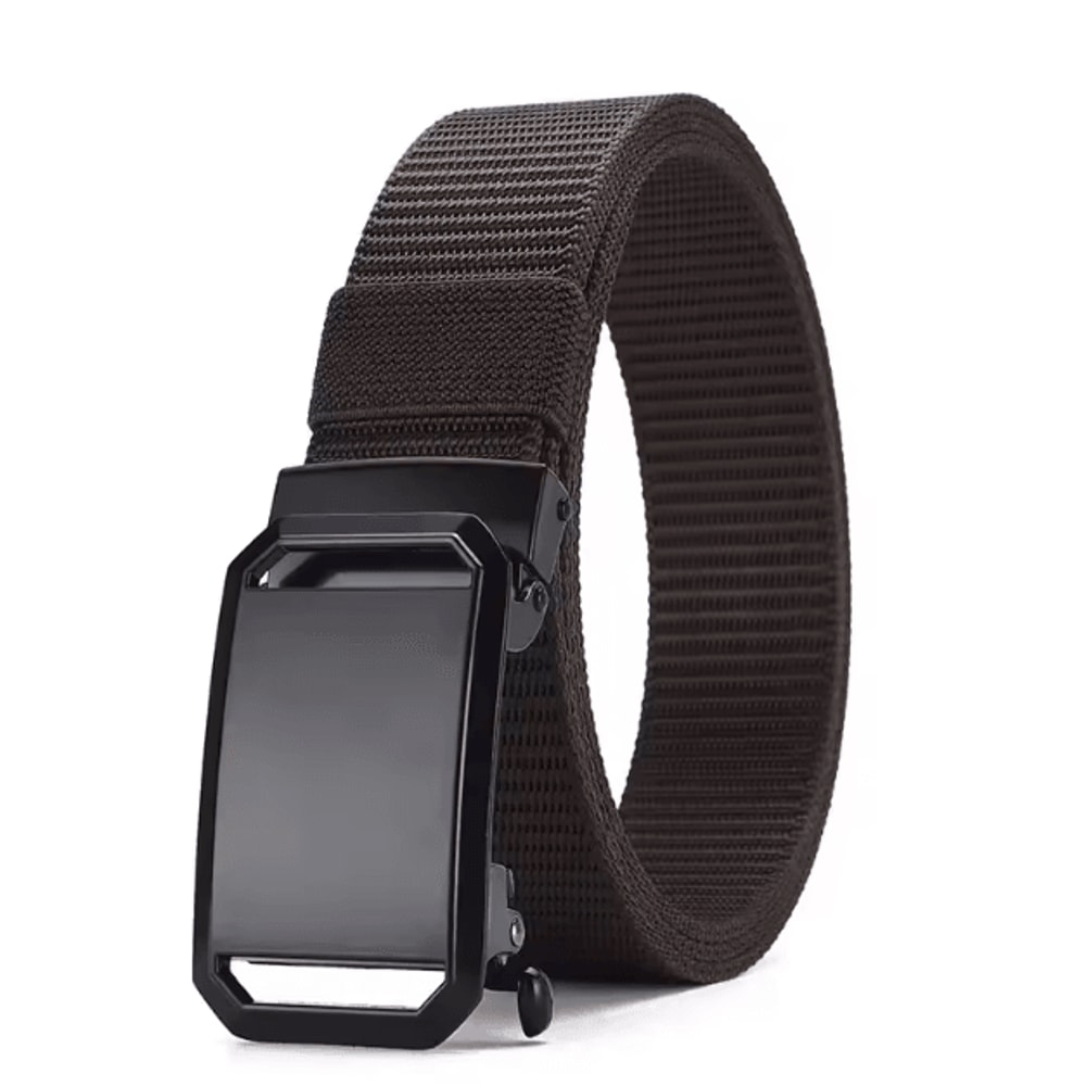 Automatic Buckle Canvas Tactical Belt For Men Durable Adjustable Workwear And Outdoor Use 2