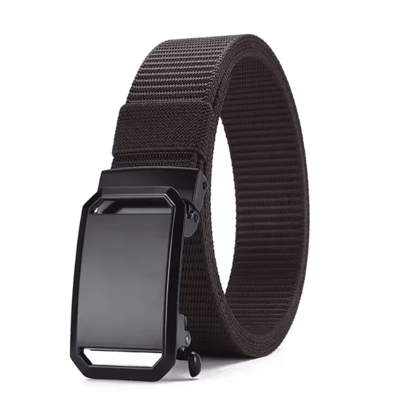 Automatic Buckle Canvas Tactical Belt For Men Durable Adjustable Workwear And Outdoor Use 2