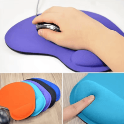 ergonomic wrist support mouse pad with soft memory foam cushion