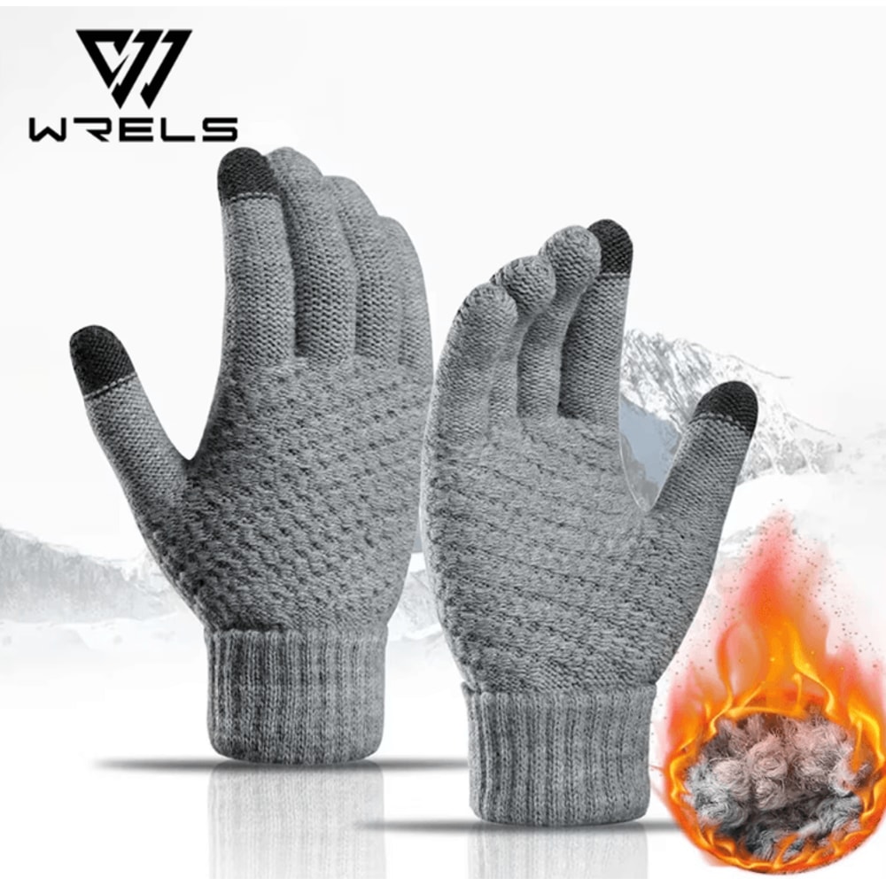 Thermal Knit Touchscreen Gloves Warm Stretch Winter FullFinger Gloves For Driving Outdoor Use 0