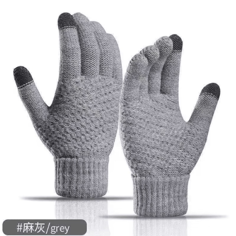 Thermal Knit Touchscreen Gloves Warm Stretch Winter FullFinger Gloves For Driving Outdoor Use 2