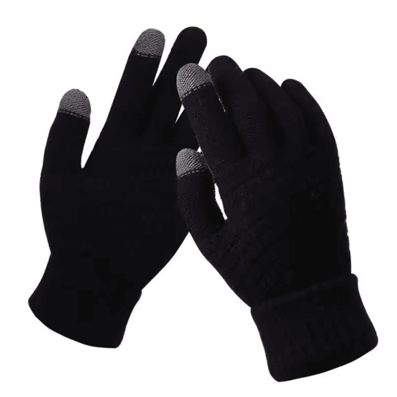 Thermal Knit Touchscreen Gloves Warm Stretch Winter FullFinger Gloves For Driving Outdoor Use 3