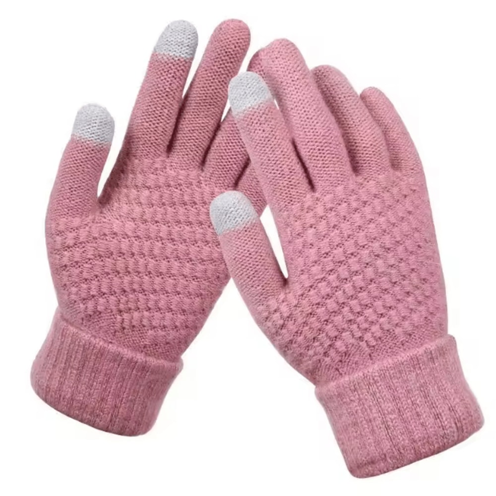 Thermal Knit Touchscreen Gloves Warm Stretch Winter FullFinger Gloves For Driving Outdoor Use 4