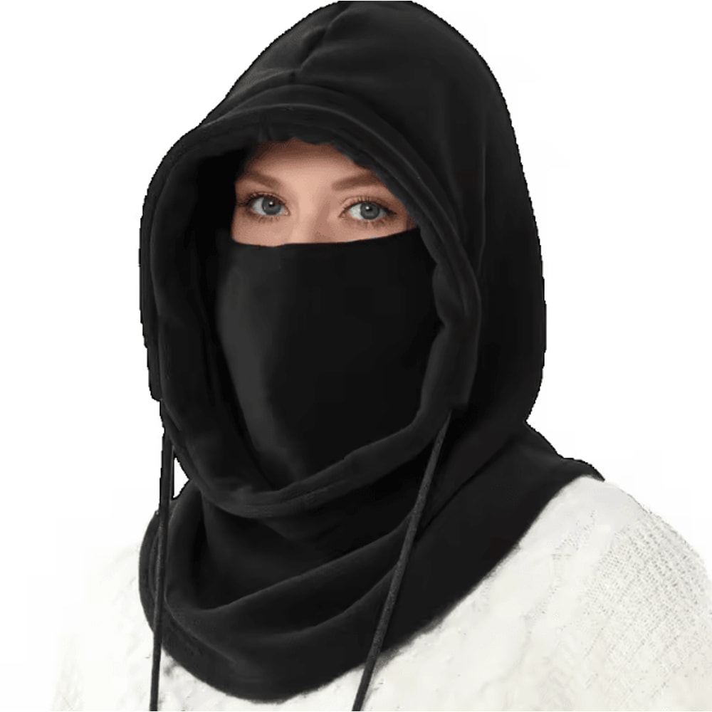 Windproof Hooded Balaclava Scarf Thermal Neck Gaiter For Winter Outdoor Activities 3