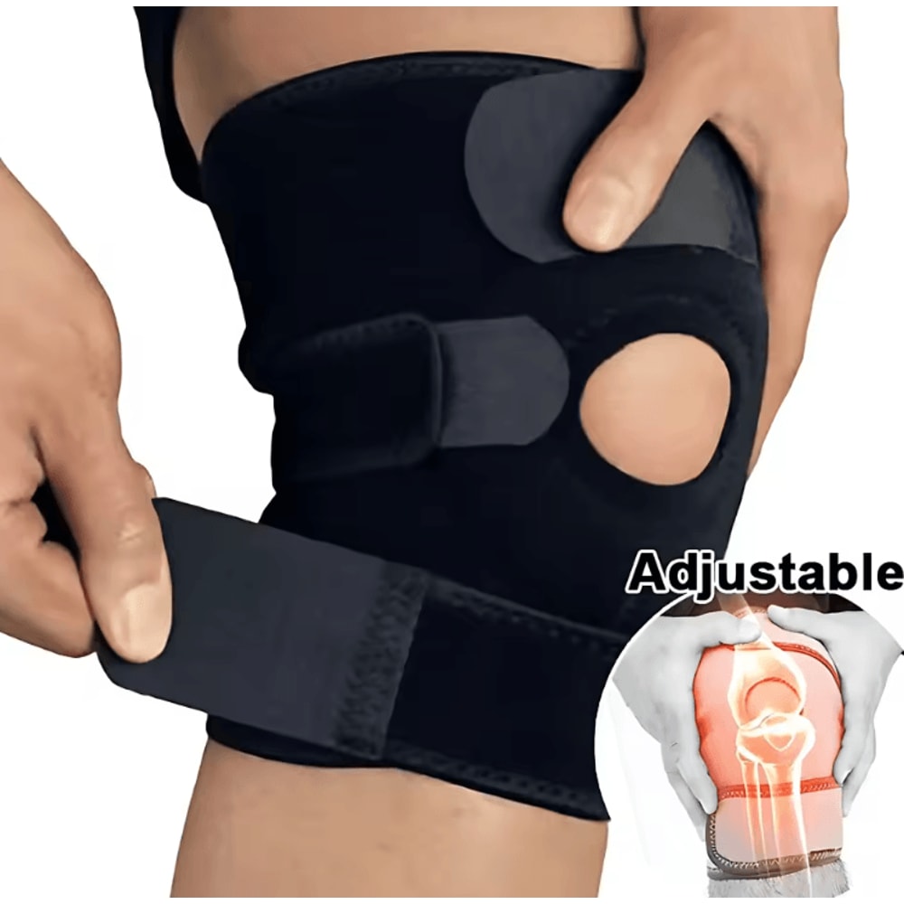 Elastic Compression Knee Pads Support Sleeve NonSlip Sports Knee Protector For Running Cycling Bas 3