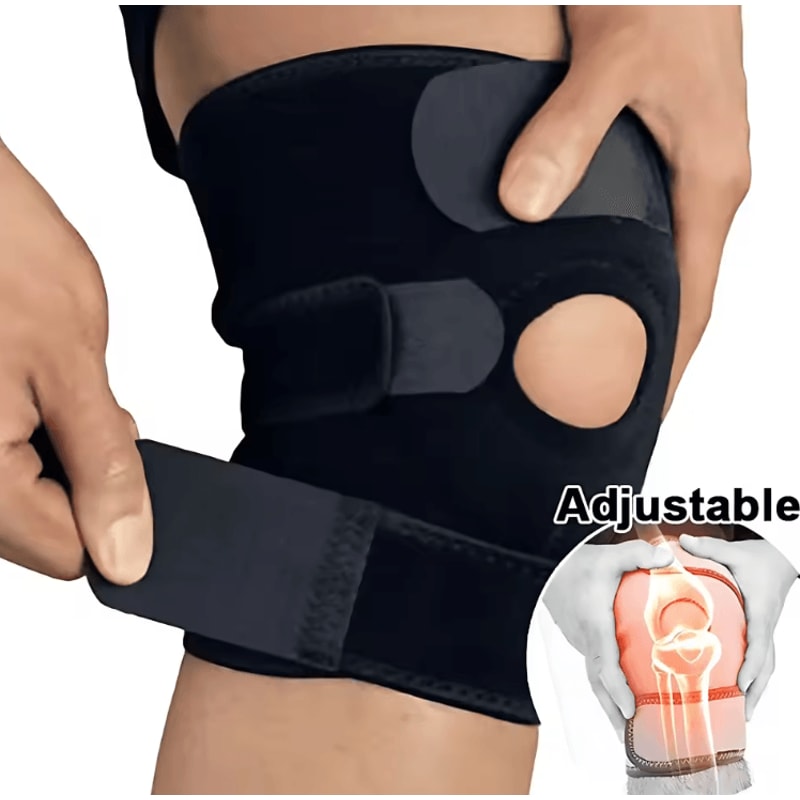 Elastic Compression Knee Pads Support Sleeve NonSlip Sports Knee Protector For Running Cycling Bas 5