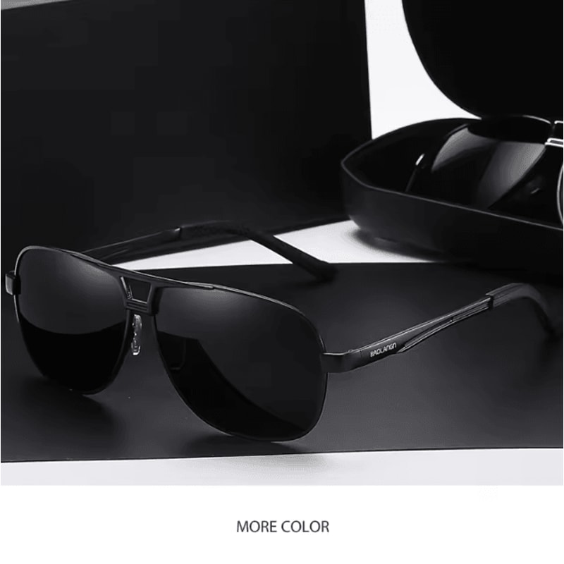 Photochromic UV400 Driving Sunglasses For Men Vintage AntiGlare Adaptive Sun Glasses 4