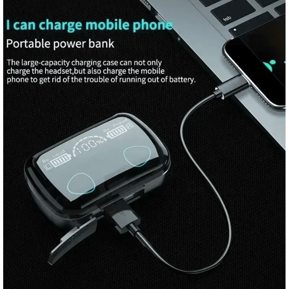 M10 TWS Wireless Bluetooth Earbuds Waterproof Touch Control Stereo Sports Headphones 2