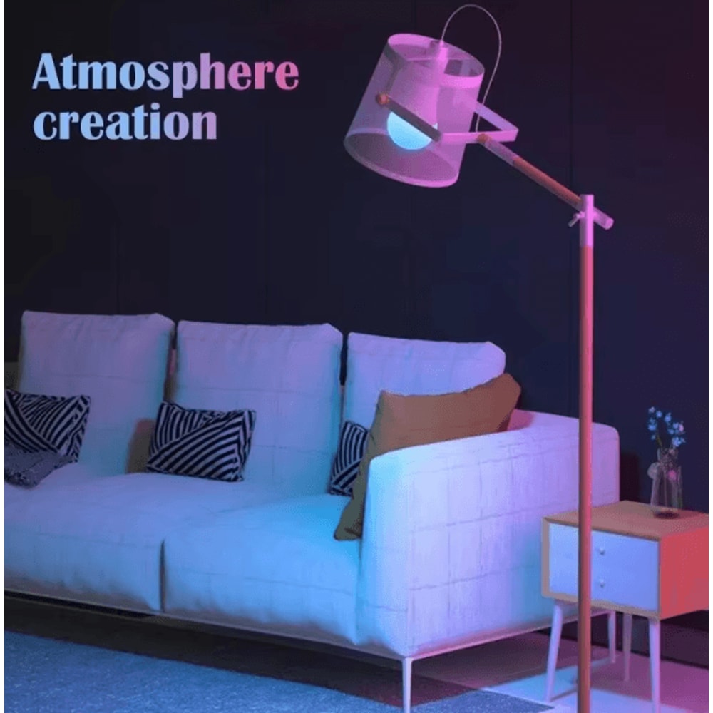 RGB LED Smart Bulb With Remote 16 Colors Dimmable E27 Multicolor Atmosphere Light 1