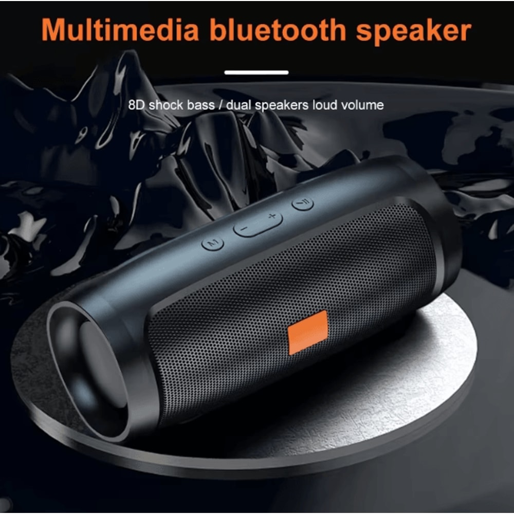 Portable Bluetooth Speaker Dual Stereo Subwoofer Wireless Sound Box With FM TF USB Playback 0