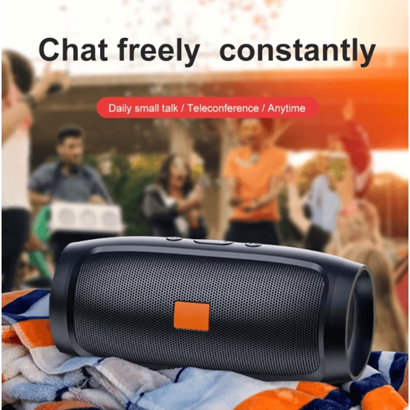 Portable Bluetooth Speaker Dual Stereo Subwoofer Wireless Sound Box With FM TF USB Playback 3