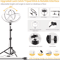 10Inch LED Selfie Ring Light With Tripod Phone Holder Dimmable USB Lighting For TikTok Video 2